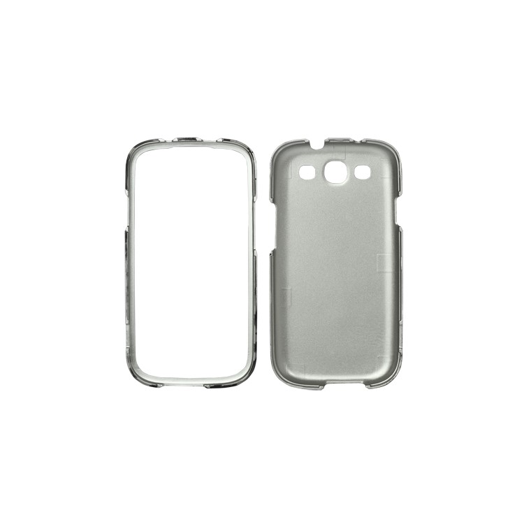 Snap-on Zebra Hard Case for Samsung Galaxy S 3 / III I9300 I747 L710 T999 I535 R530 - Silver