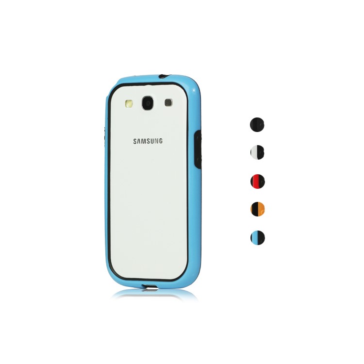 Plastic & TPU Hybrid Bumper Case for Samsung Galaxy S 3 / III I9300 I747 L710 T999 I535 R530