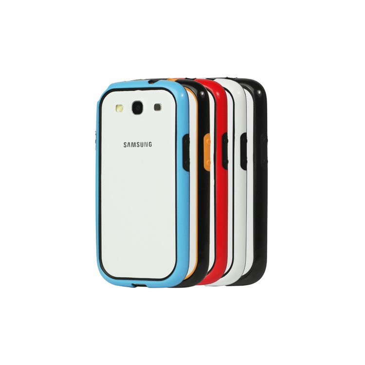 Plastic & TPU Hybrid Bumper Case for Samsung Galaxy S 3 / III I9300 I747 L710 T999 I535 R530