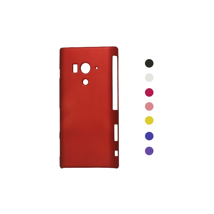 Rubberized Plastic Hard Case for Sony Xperia acro S LT26w