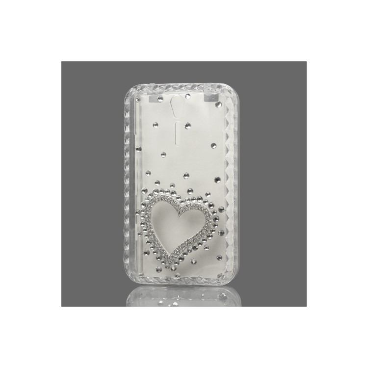 Heart Diamond Crystal Case for Sony Xperia S LT26i LT26a / Nozomi