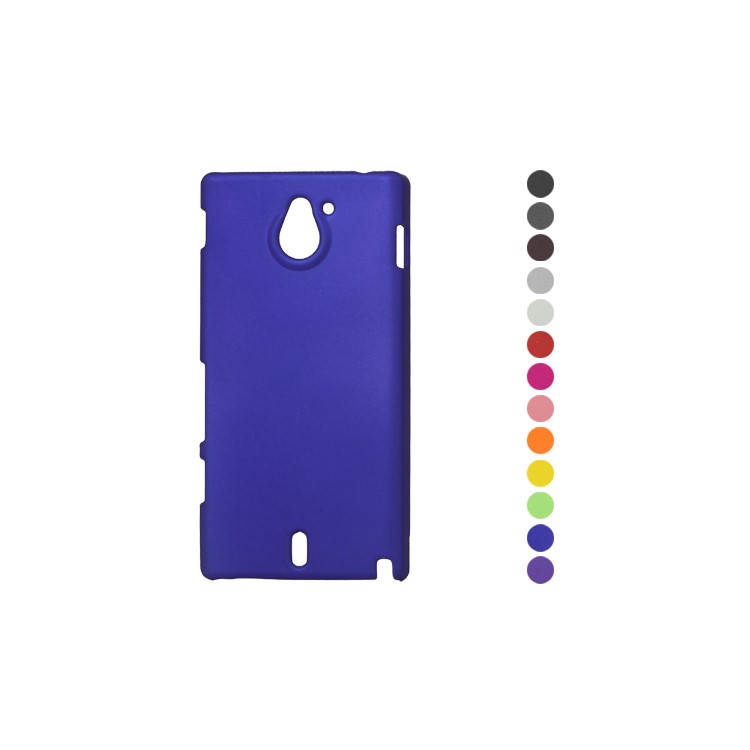 Rubberized Frosted Hard Case for Sony Xperia Sola MT27i Pepper