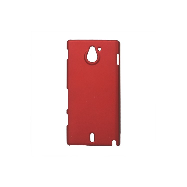 Rubberized Frosted Hard Case for Sony Xperia Sola MT27i Pepper