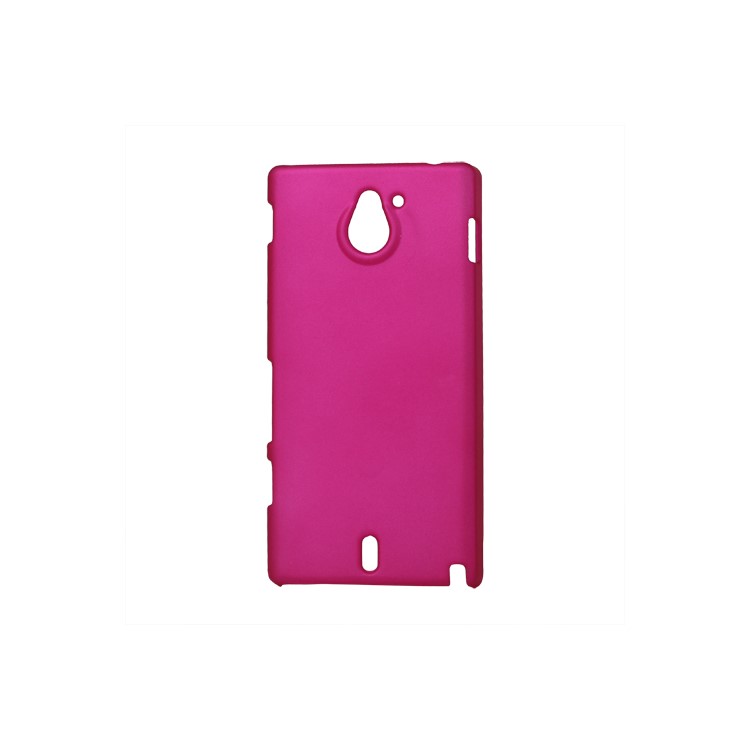 Rubberized Frosted Hard Case for Sony Xperia Sola MT27i Pepper