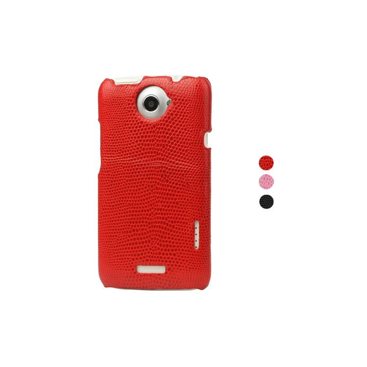 Snake Skin Leather Hard Case for HTC One X S720e / One XL / One X Plus