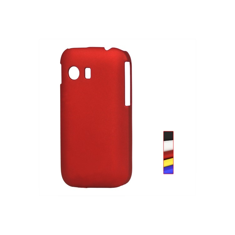 Rubberized Hard Plastic Case for Samsung Galaxy Y S5360