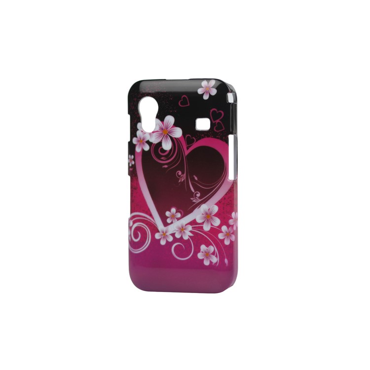 Heart Flower Hard Plastic Case for Samsung Galaxy Ace S5830