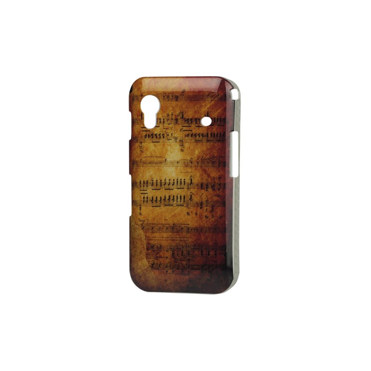 Hard Plastic Case for Samsung Galaxy Ace S5830 Antique Music Staff Score