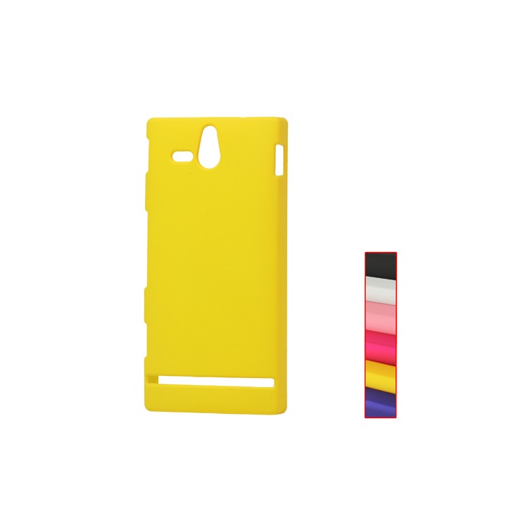 Rubberized Hard Case for Sony Xperia U ST25a / ST25i Kumquat