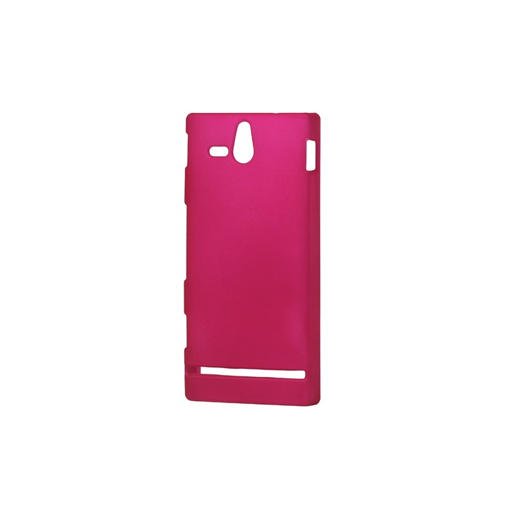 Rubberized Hard Case for Sony Xperia U ST25a / ST25i Kumquat