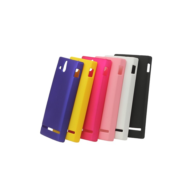 Rubberized Hard Case for Sony Xperia U ST25a / ST25i Kumquat
