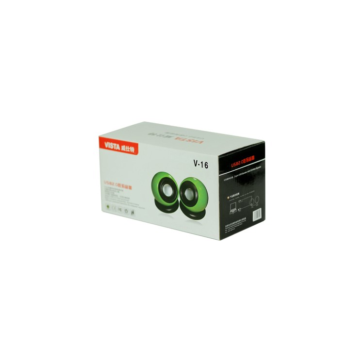 Spheroidal 2-Channel Mini USB Speaker for Computer / Mobile Phone / MP3 and etc