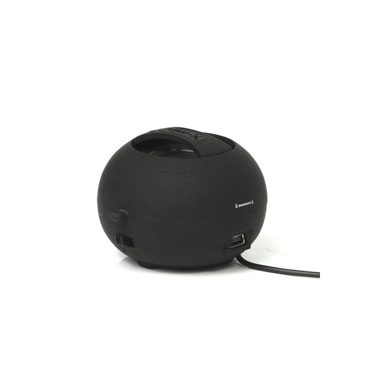 Mini Hamburg Capsule Speaker for iPhone iPod MP4 MP3 PC - Black