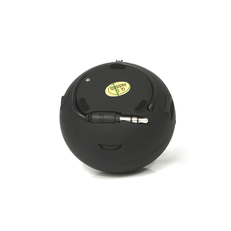Mini Hamburg Capsule Speaker for iPhone iPod MP4 MP3 PC - Black