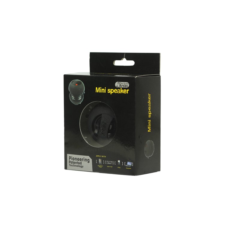 Mini Hamburg Capsule Speaker for iPhone iPod MP4 MP3 PC - Black