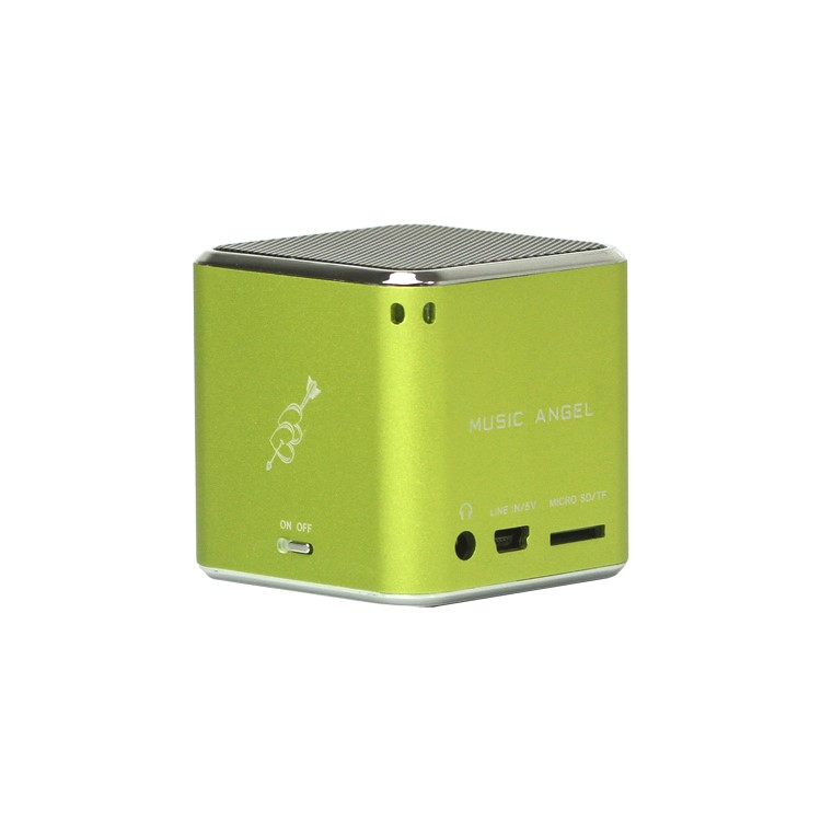 Original Music Angel JH-MD06 Micro SD TF Card Mini Digital Speaker - Green