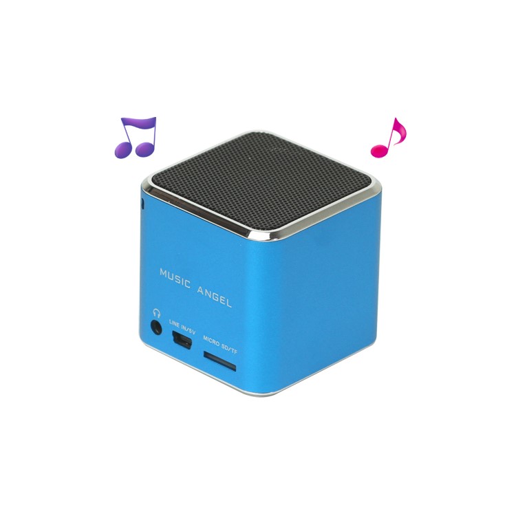 Original Music Angel JH-MD06 Micro SD TF Card Mini Digital Speaker - Blue