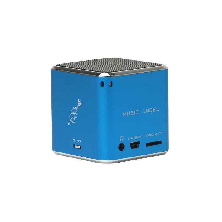 Original Music Angel JH-MD06 Micro SD TF Card Mini Digital Speaker - Blue