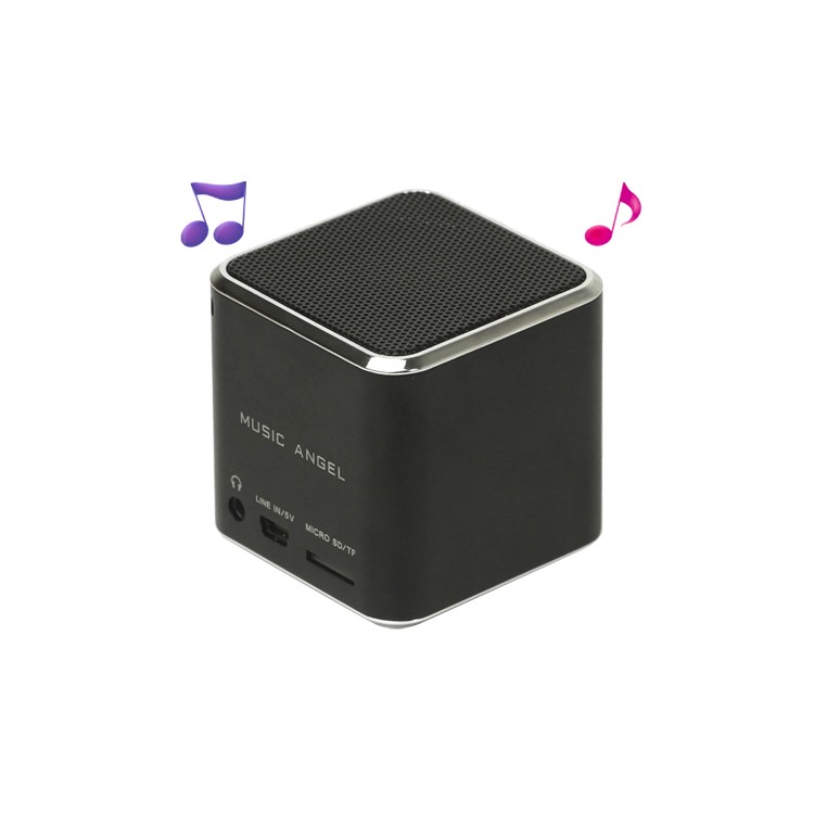 Original Music Angel JH-MD06 Micro SD TF Card Mini Digital Speaker - Black