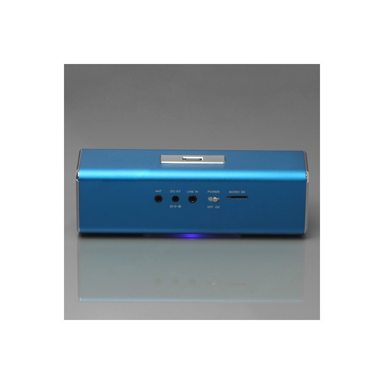Music Angel USB Micro SD/TF Card Reader FM Radio Speaker for MP3 Mobile Phone PC - Blue
