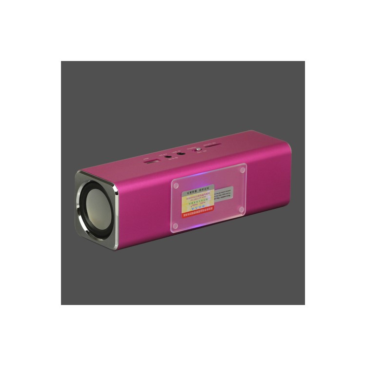 Portable Music Angel Speaker for iPhone iPod Mobile Phone PC U-disk SD - Rose