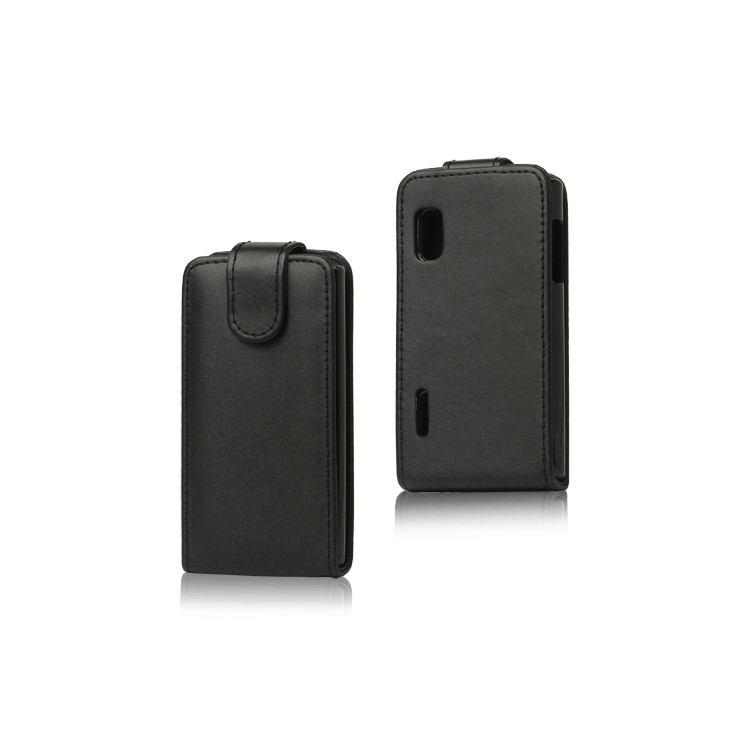 PU Leather Flip Case Cover for LG Optimus L5 E610 E612