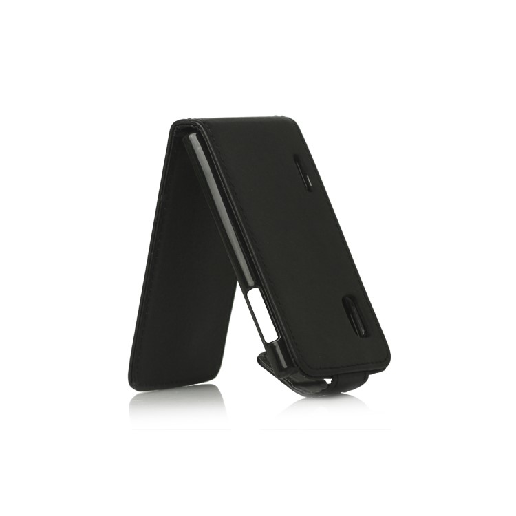 PU Leather Flip Case Cover for LG Optimus L5 E610 E612