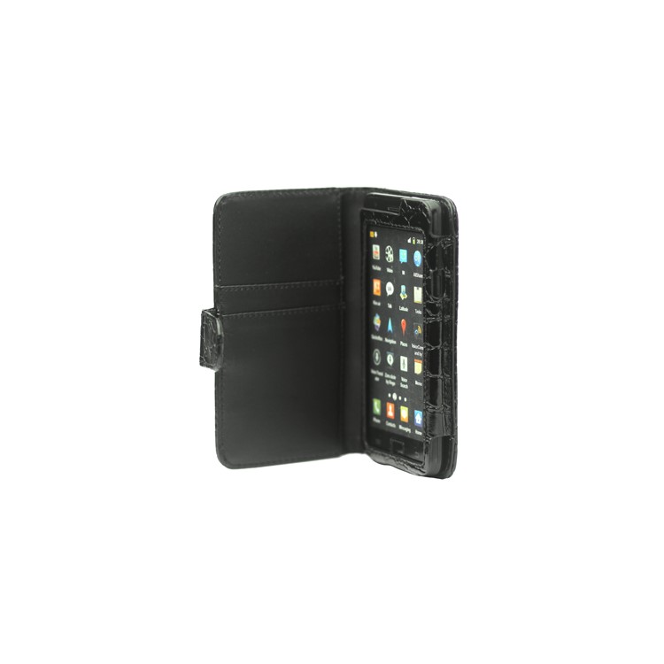 Wallet Style Croco Leather Case with Magnetic Flip for Samsung I9100 Galaxy S 2