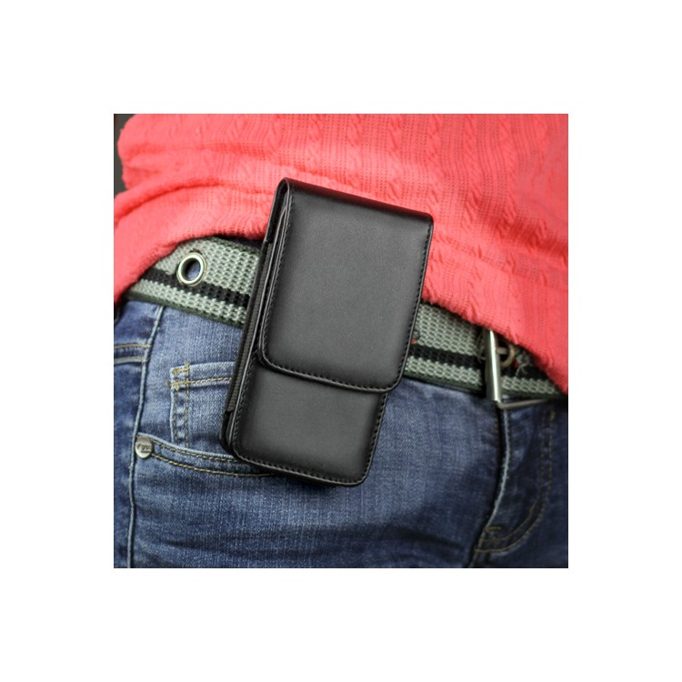 Durable Vertical Leather Holster Belt Case Cover for Samsung I9100 Galaxy S2 / II