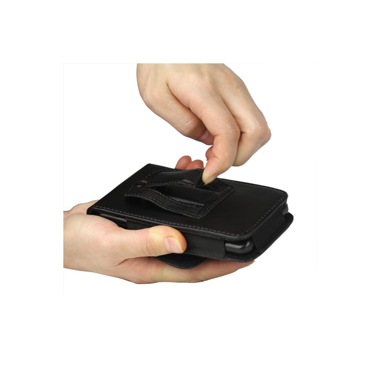Durable Vertical Leather Holster Belt Case Cover for Samsung I9100 Galaxy S2 / II