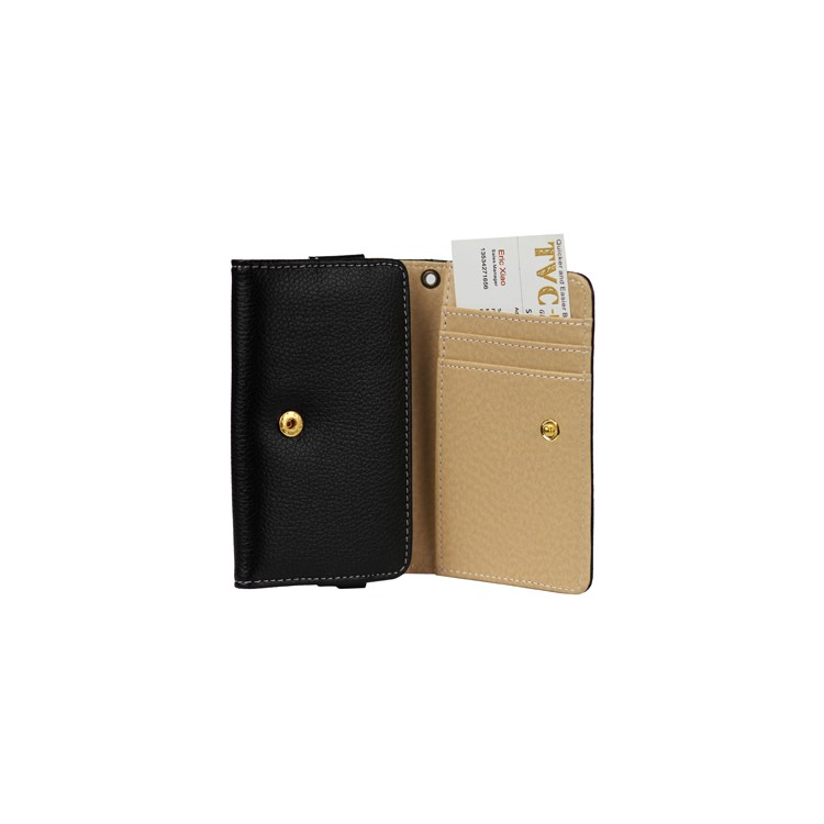 Wallet Leather Case with Snap Fastener for Samsung I9100 Galaxy S2 / II
