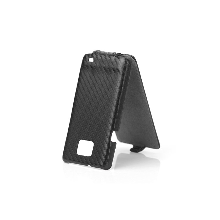 Carbon Fiber Leather Hard Case for Samsung I9100 Galaxy S2 / II