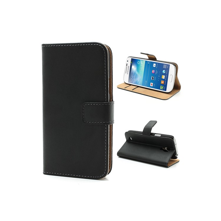 Folio Genuine Split Leather Wallet Case for Samsung Galaxy S4 mini i9190 - Black, Galaxy S4 mini
Folio Genuine Split Leather Wallet Case for Samsung Galaxy S4 mini i9190 - Black, Galaxy S4 mini