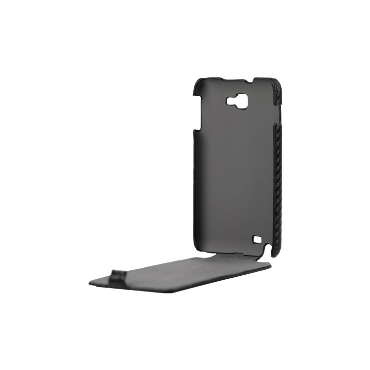 Carbon Fiber Vertical Leather Case for Samsung Galaxy Note I9220 GT-N7000 I717