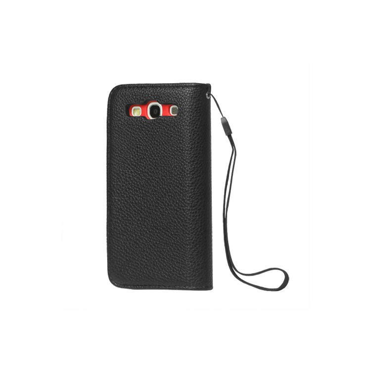 Lychee Leather Wallet Case for Samsung Galaxy S 3 / III I9300 I747 L710 T999 I535 R530