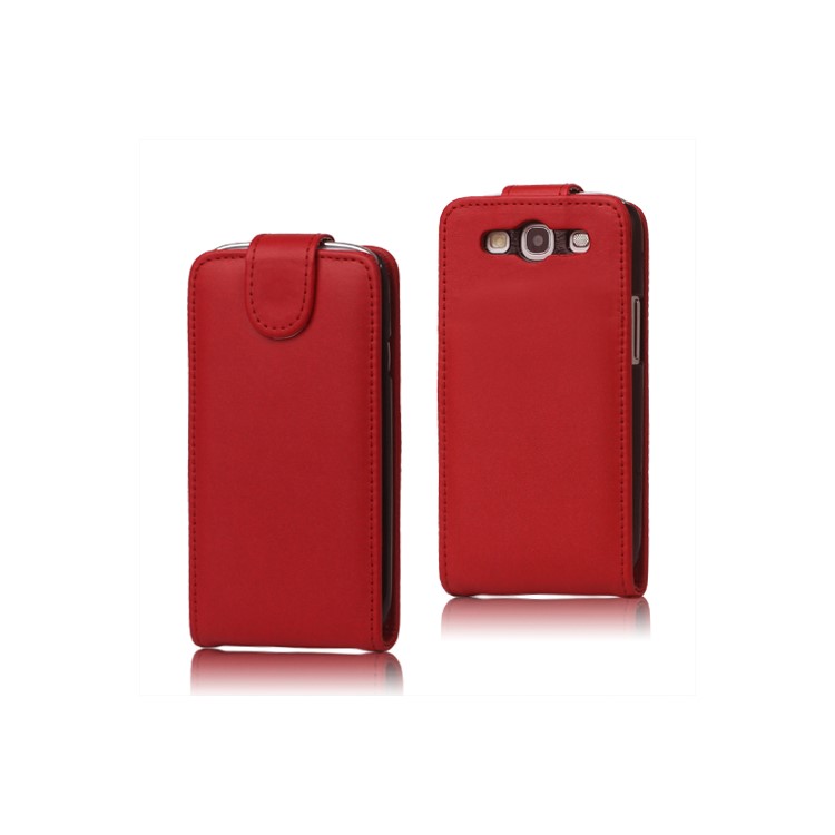 Leather Flip Case Cover for Samsung Galaxy S 3 / III I9300 I747 L710 T999 I535 R530 - Red