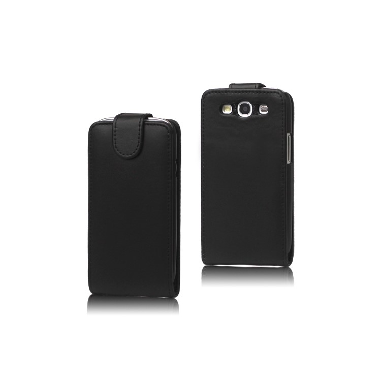 Leather Flip Case Cover for Samsung Galaxy S 3 / III I9300 I747 L710 T999 I535 R530 - Black