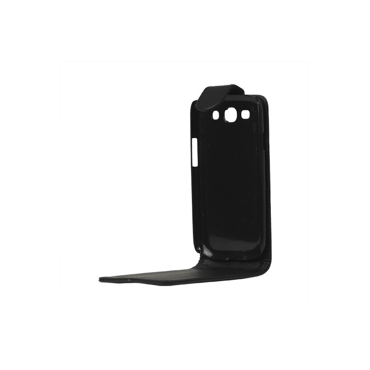 Leather Flip Case Cover for Samsung Galaxy S 3 / III I9300 I747 L710 T999 I535 R530 - Black