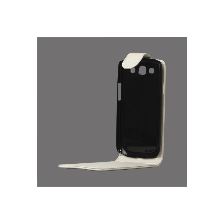 Leather Flip Case Cover for Samsung Galaxy S 3 / III I9300 I747 L710 T999 I535 R530 - White