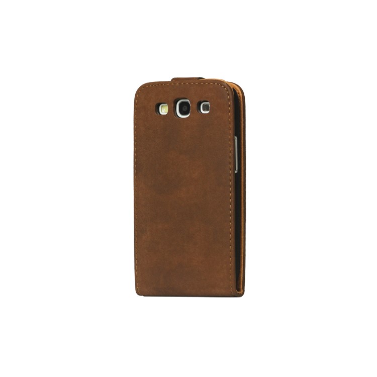 Antique Leather Flip Case for Samsung Galaxy S 3 / III I9300 I747 L710 T999 I535 R530 - Brown