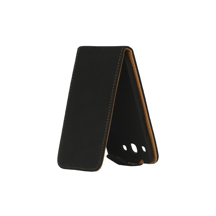 Antique Leather Flip Case for Samsung Galaxy S 3 / III I9300 I747 L710 T999 I535 R530 - Black