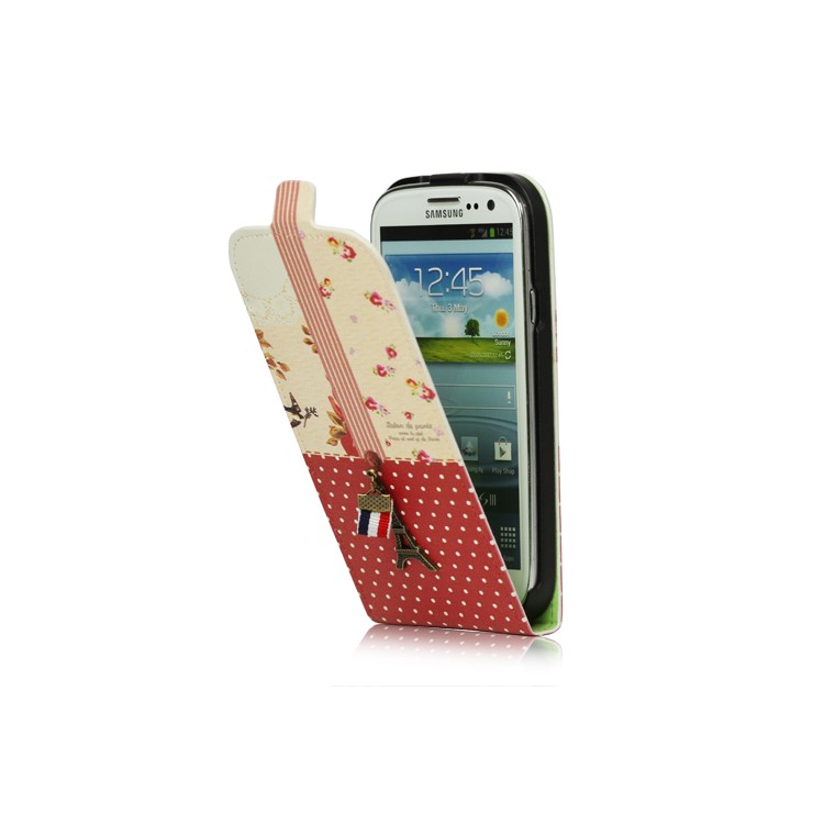 Samsung Galaxy S 3 / III I9300 I747 L710 T999 I535 R530 Eiffel Tower Flip Leather Case