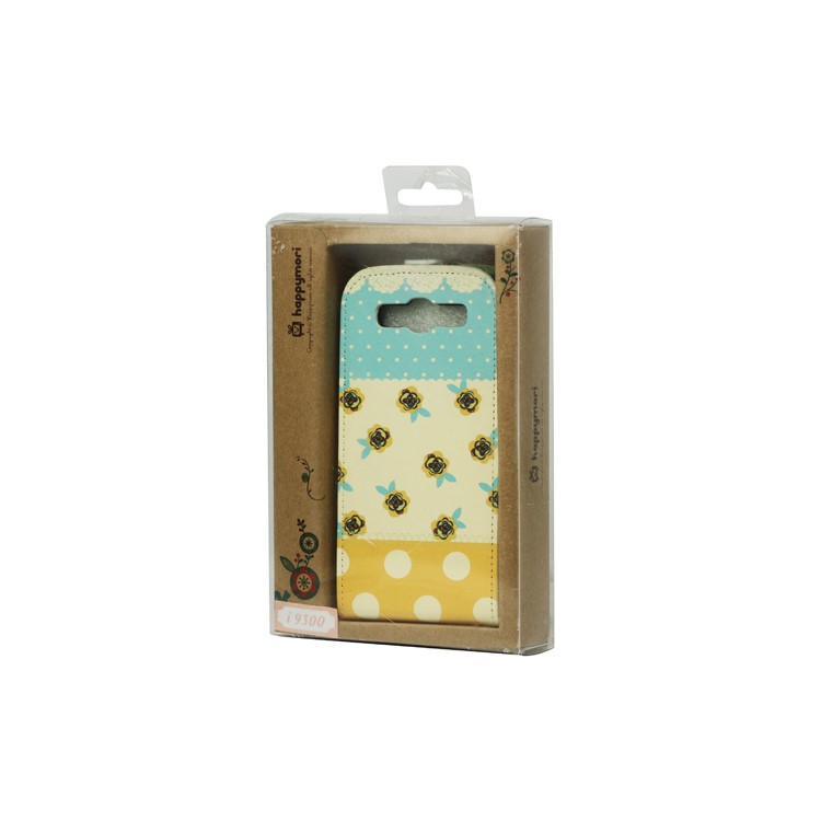 Flowers Polka Dot Samsung Galaxy S 3 / III I9300 I747 L710 T999 I535 R530 Magnetic Leather Case