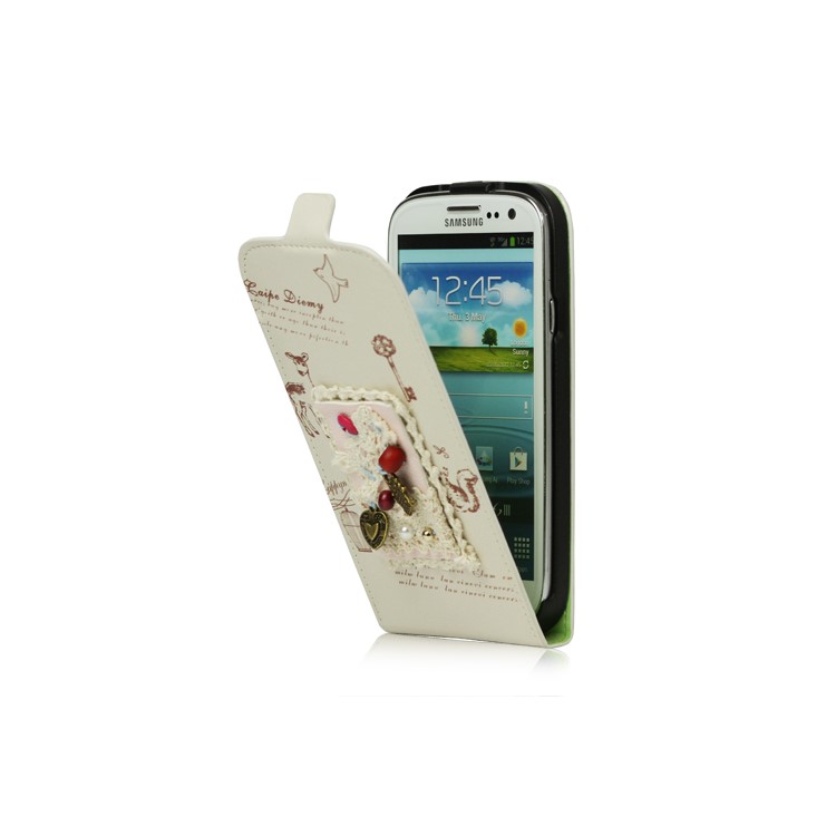 Folio Leather Flip Case for Samsung Galaxy S 3 / III I9300 I747 L710 T999 I535 R530