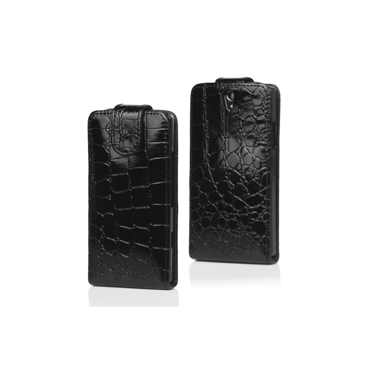 Crocodile Leather Flip Case for Sony Xperia S LT26i LT26a / Nozomi