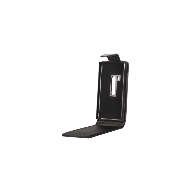 Vertical Leather Case with Magnetic Flip for Nokia N9 - Black