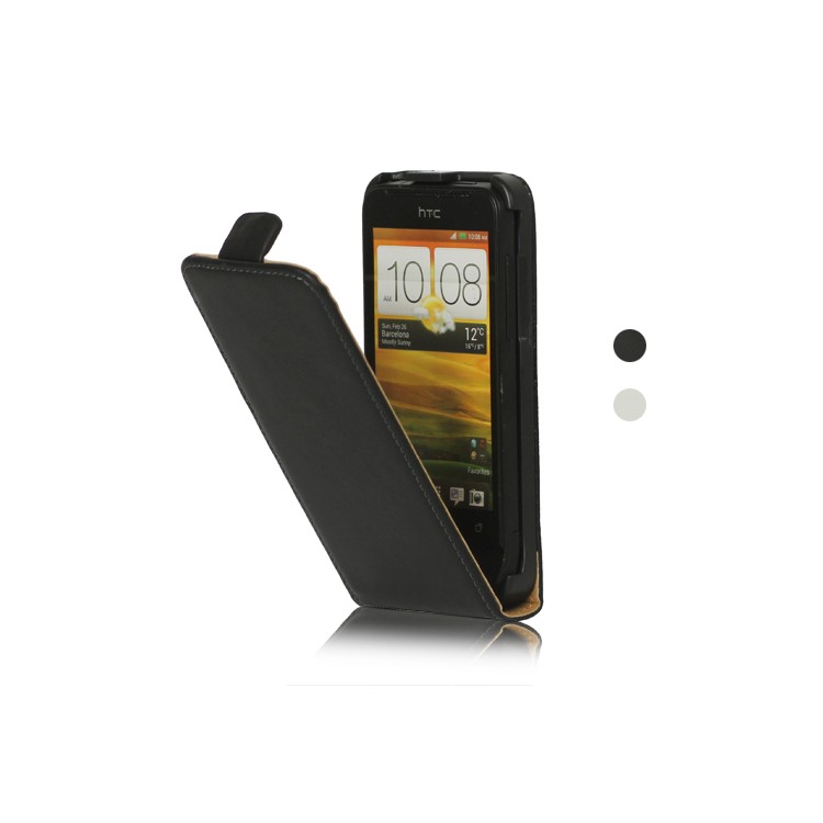Magnetic Genuine Split Leather Case Cover for HTC One V T320e