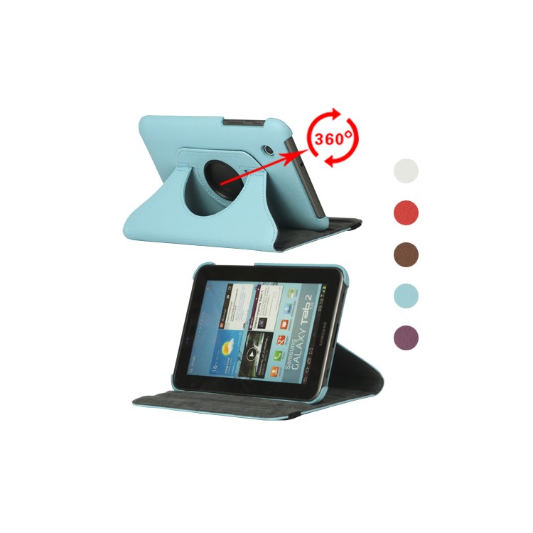 Portable Rotary Leather Stand Cover for Samsung Galaxy Tab2 7.0 P3100 P3110