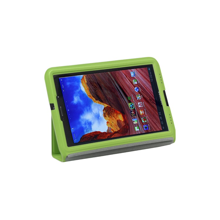 Ultra Slim Stand Leather Case for Samsung Galaxy Tab 7.7 P6800 P6810 - Green