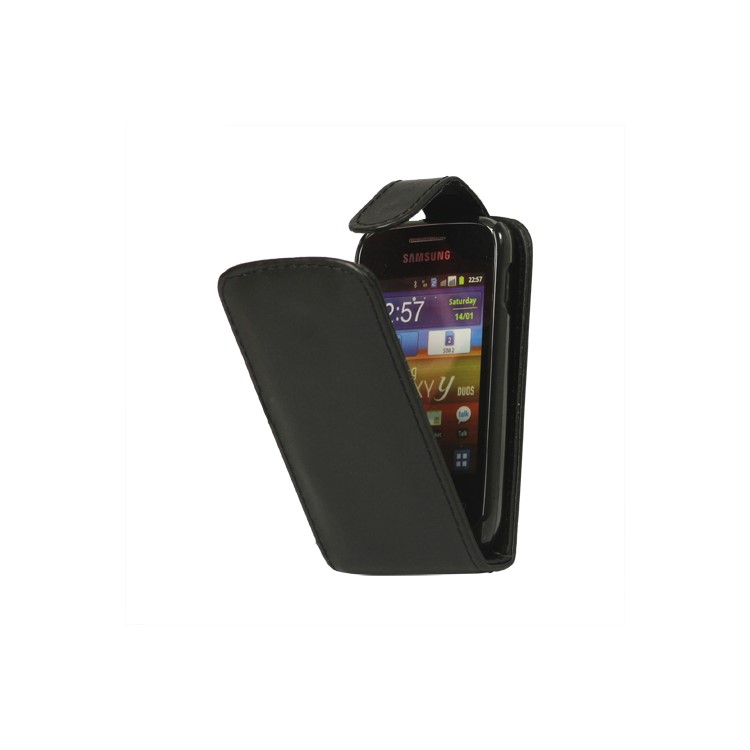 Magnetic Leather Flip Case for Samsung Galaxy Y Duos S6102 S6102B